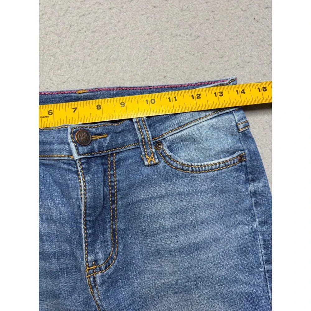 Wrangler Jeans Girls Size 14 Regular Blue Bootcut Adjustable Waist Stretch Denim